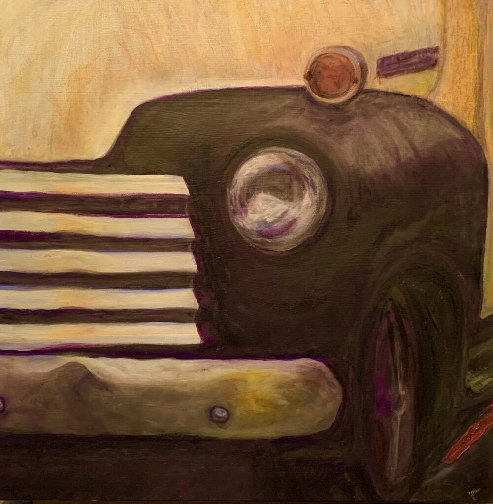 54 Chevy oil on canvas 20 X 20